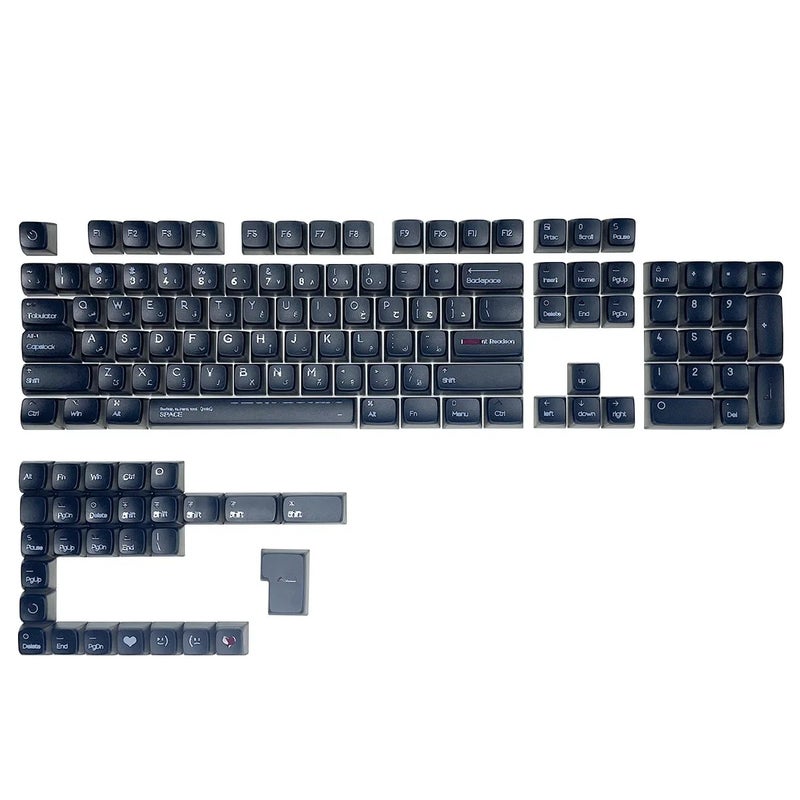 Bluejw Arabic Little Frog XDA PBT Sublimation Keycaps Set for DIY Gaming Mechanical Keyboards - Image 1